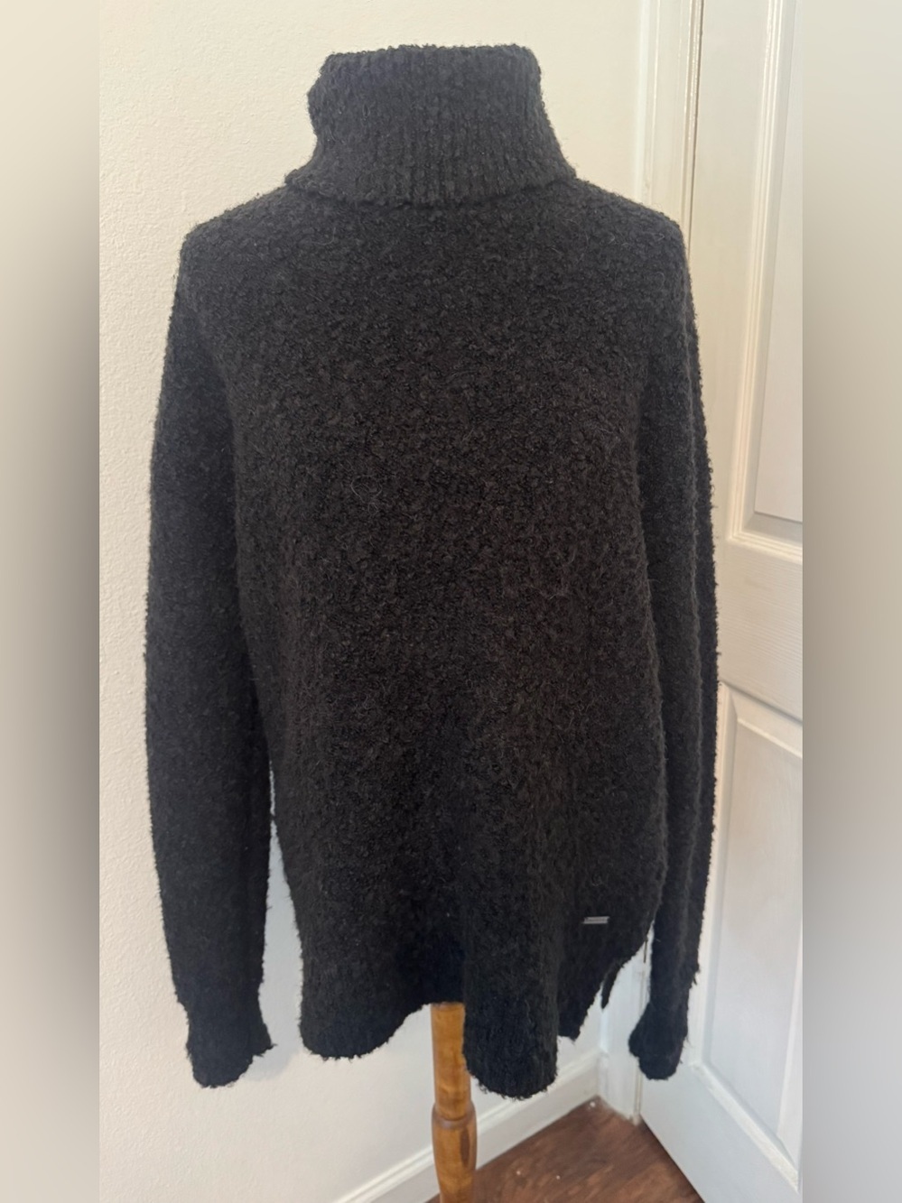 Sweaty Betty Woodland Turtleneck Sweater Wool Alpaca Blend Boucle Tunic Medium